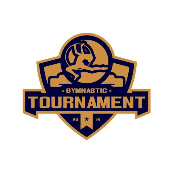 Gymnastic Tournament logo template 02 Thumbnail
